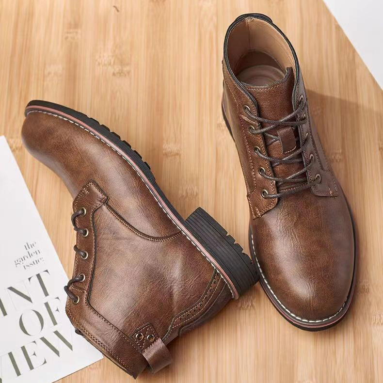 MARTIN STYLE RETRO MOTORCYCLE BOOTS GB-6078