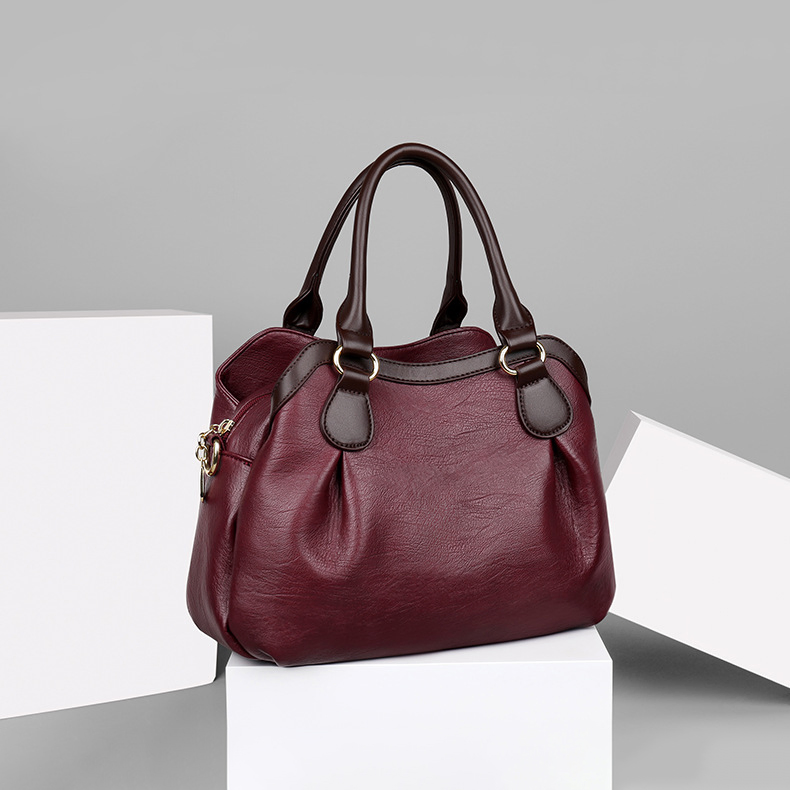 RETRO MULTI-LAYER CASUAL TOTE WOMEN'S BAG GB-2762CLARET