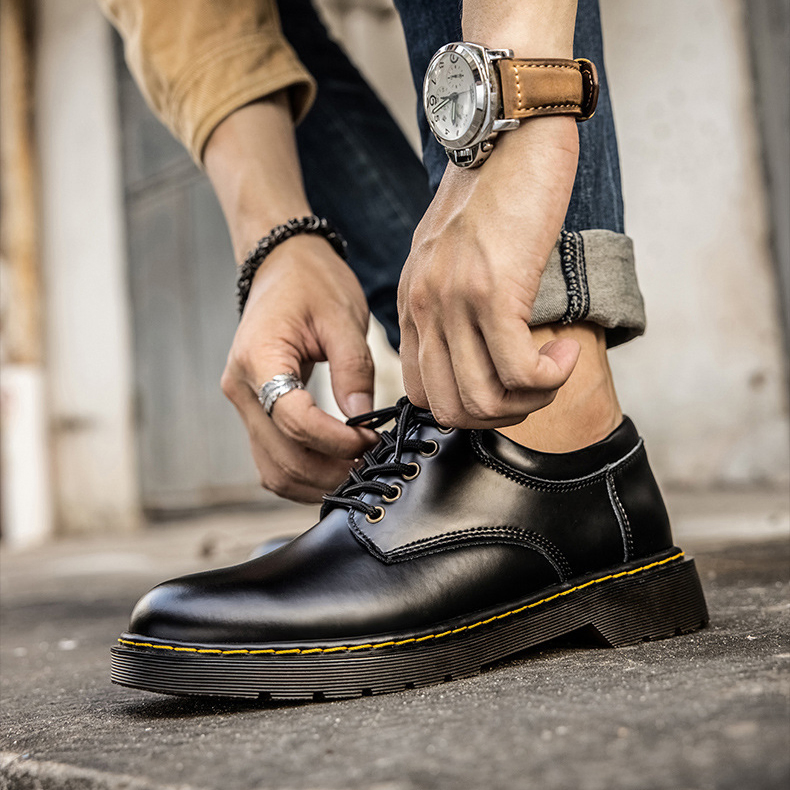 BRITISH STYLE GENUINE LEATHER CASUAL SHOES GB-5911