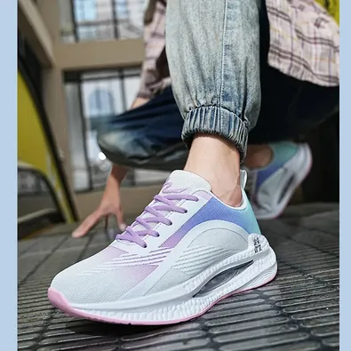 Men's Popcorn Sole Air Cushion Running Shoes - Trendy Sports Sneakers 