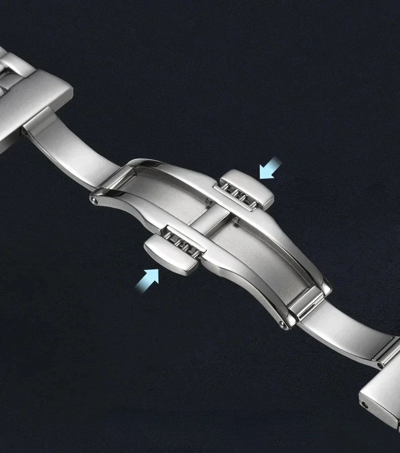  SOLID STAINLESS STEEL WATCH STRAP NB2026