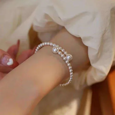 Adjustable Pearl Bracelet