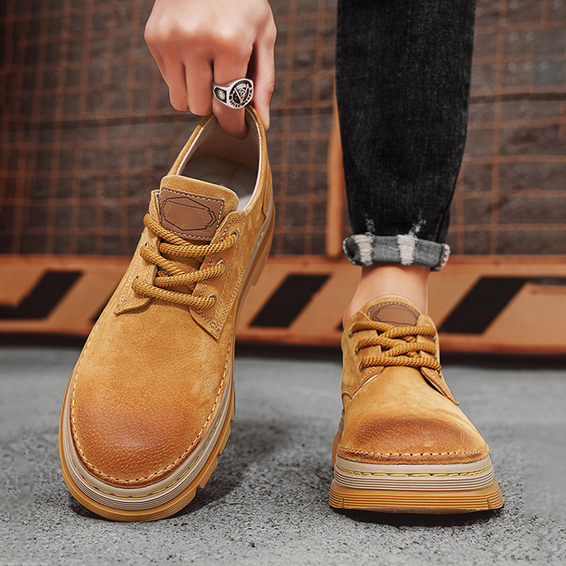 LOW-TOP GENUINE LEATHER MARTIN BOOTS GB-9366