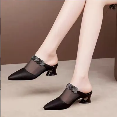 Heel New Pointed Toe Sandals for Outdoor Closed