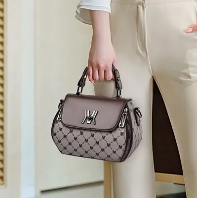 Korean Apple-Shaped Women’s Handbag | Trendy Color-Block Crossbody Bag