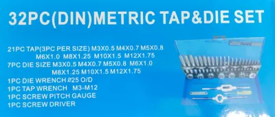 Professional 32Pcs Screw Tap Set Die set
