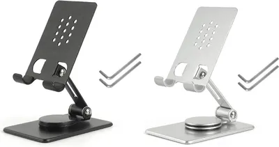 Mobile Phone Stand for Desk Adjustable Tablet Holder Foldable Metal Stand