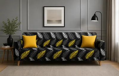 Printed Elastic Sofa Cover