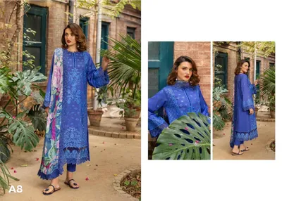 Guljee Shopie Cotton Salwar Kameez unsttiched Set 