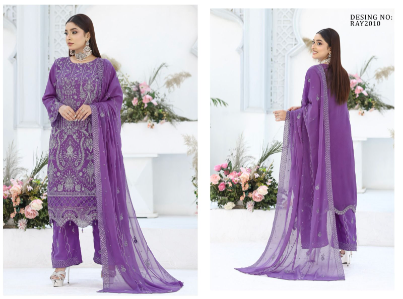 Bin Hameed Inara Vol-8 Luxury Chiffon Unstitched Suit