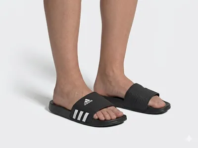 Adidas Dallas Slides Slippers for Men Black/Red/White  1:1 Premium Grade