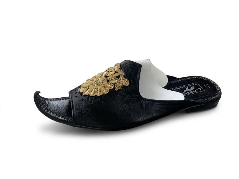 Premium Handcrafted Leather Mojari nagra