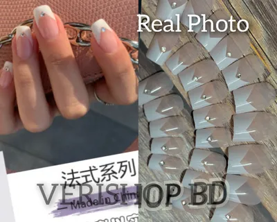 v stone french nails