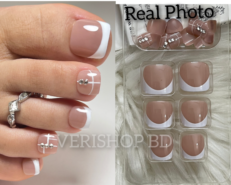 FRENCH STONE TOE NAIL  