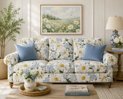 Stylish Printed Couch Protector