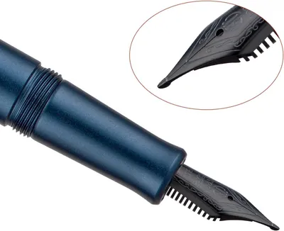 Hongdian M2 Pocket Metal Fountain Pens (Midnight Blue)