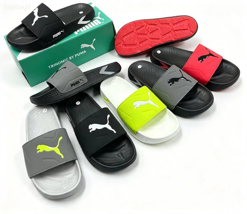 Premium inspired comfort slides