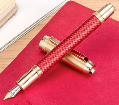 Jinhao 92 Golden Red Iridium Fountain Pen