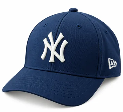 New Era Navy Blue Embroidered Fitted Cap – Premium Baseball Cap