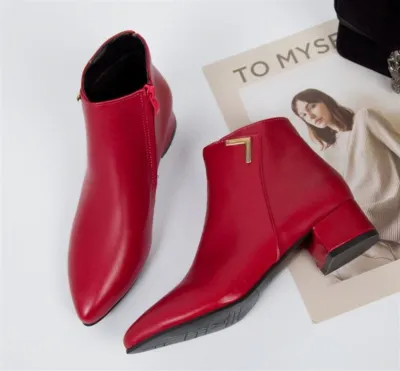  Women's Pointed Toe Ankle Boots