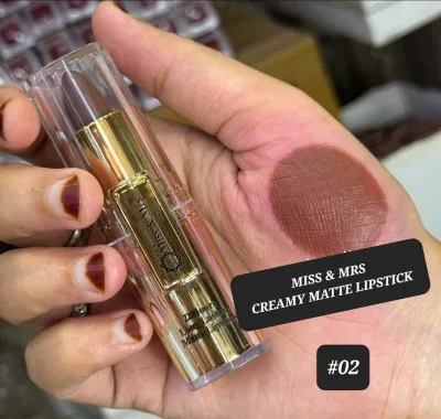 Miss & Mrs Long Lasting Semi Matte Lipstick- SHADE-02