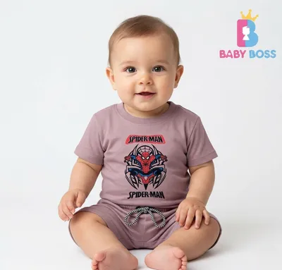 Baby Boss Boys Pink Spider-Man Summer Co-ord Set