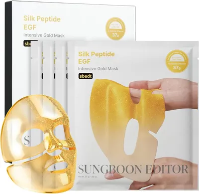 Sungboon Editor Silk Peptide EGF Intensive Gold Mask – 4pcs