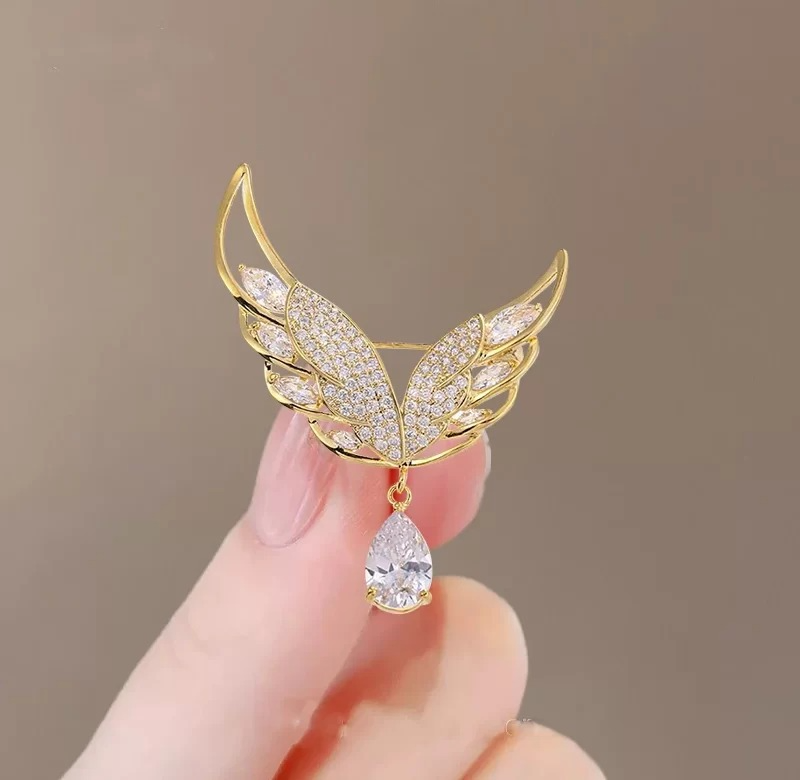 Angel Wings Hijab Brooch Pin