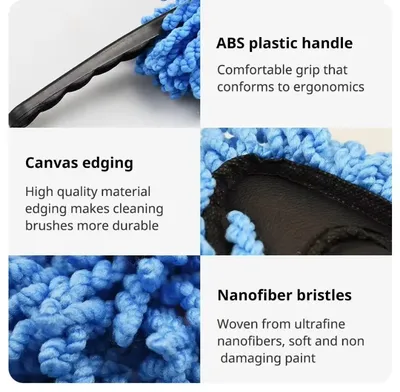 Portable Microfiber Car Cleaning Brush