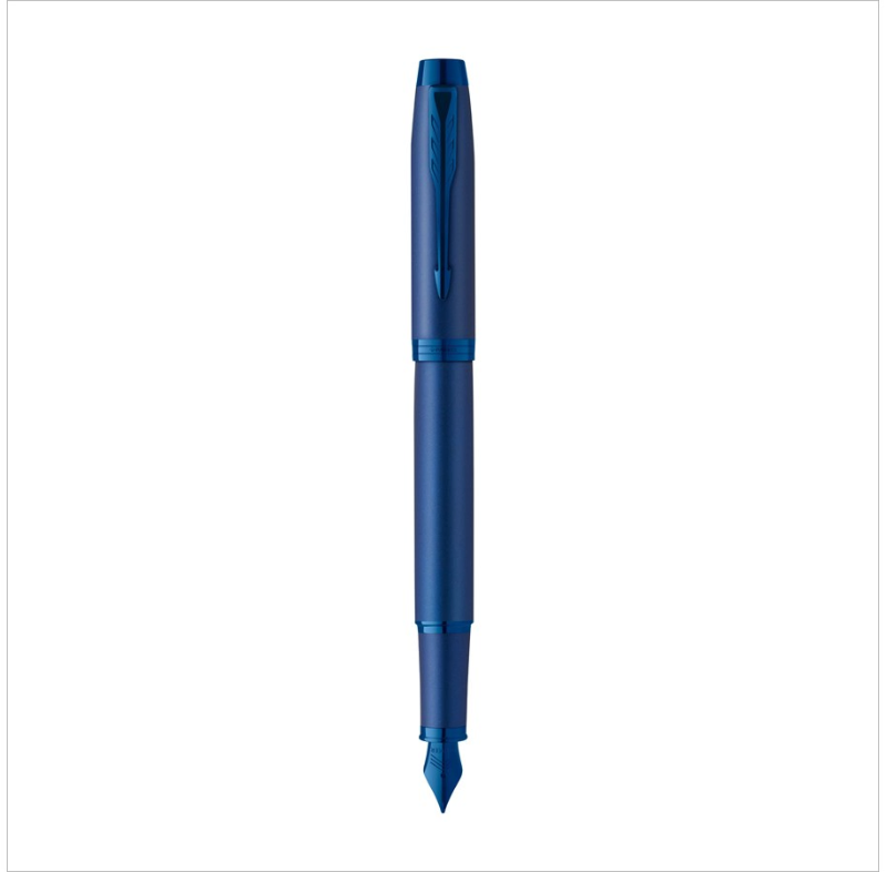 Parker IM Monochrome Fountain Pen – Blue Finish and Trims Fine Nib (France)