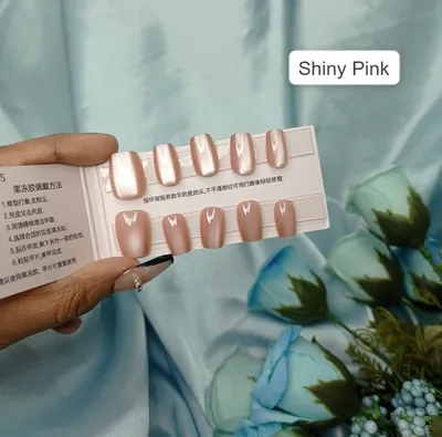 Short Square Fashionable Fake Nails ( 1 Set )