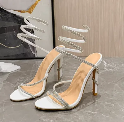 wrapped in stiletto sandals for women