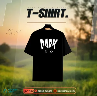 Premium Men's "Dark" Graphic T-Shirt – Cat Eyes Edition