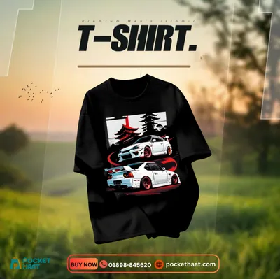 Premium Men's JDM Sports Car Graphic T-Shirt – Japanese Street Edition