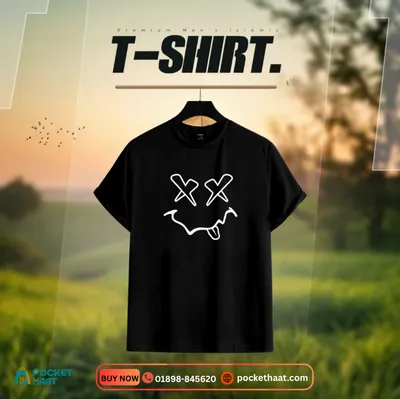Premium "Winking X-Eye" Black T-Shirt – Minimalist Urban Streetwear