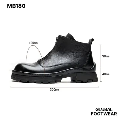 Men's Genuine Leather Short Martin Boots