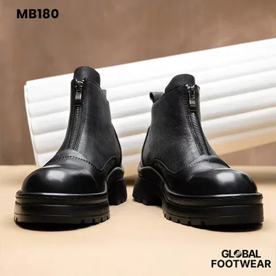 Men's Genuine Leather Short Martin Boots