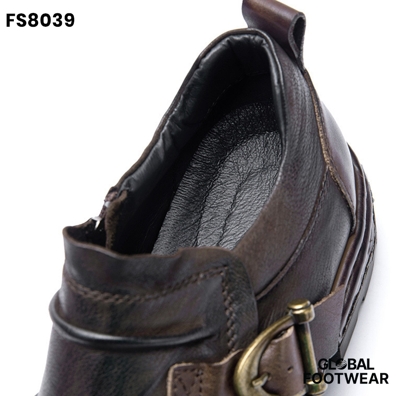 Vintage Bear board Round Toe European Style Formal Shoes