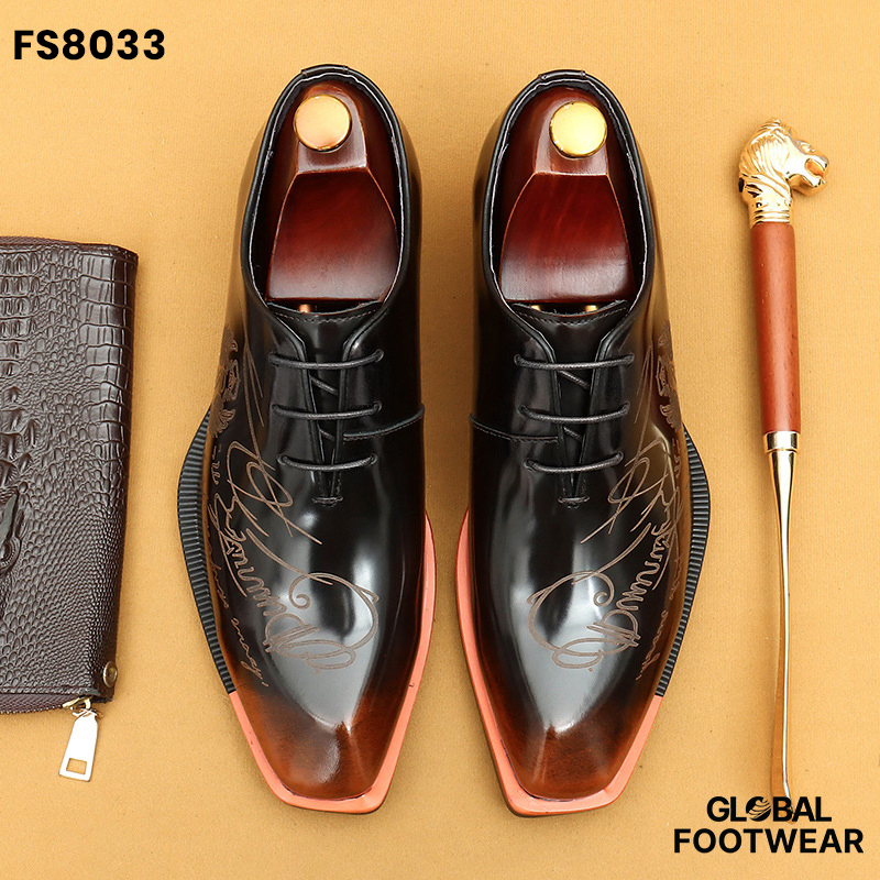 Foreign Trade British Carved Business Explosions Formal shoes
