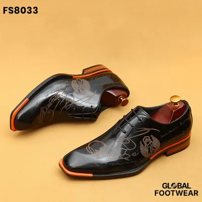 Foreign Trade British Carved Business Explosions Formal shoes