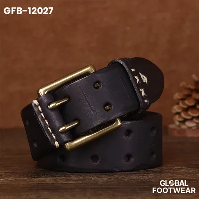 Men's Genuine Leather Retro Buckle Belt
