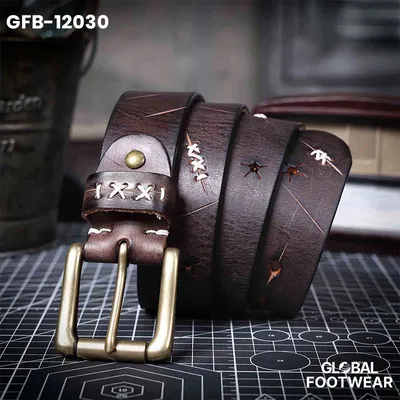 Men's Genuine Leather Handmade Thickened Belt