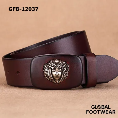 Genuine Leather Men's lazy belt
