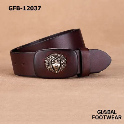 Genuine Leather Men's lazy belt