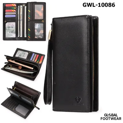 Genuine Leather Men's Rfid Clutch Bag