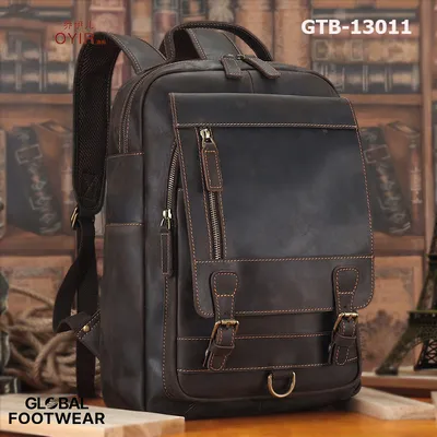 Men,s Genuine Leather Outdoor Travel Bag