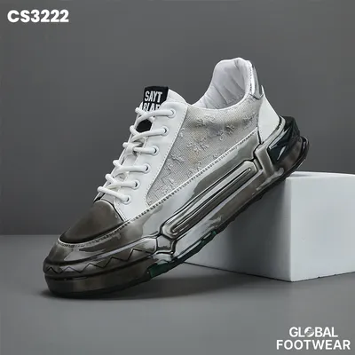 European Genuine Leather Men's  Cushion Casual Board High-Top Shoes
