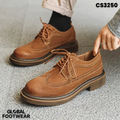 Genuine Leather Men's Carved Handmade Shoes