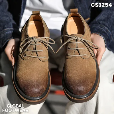 Men's British Retro Suede Low-Top Casual Shoes