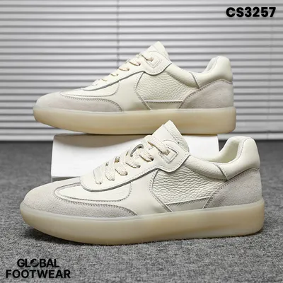 Men's Soft Leather Breathable Sports Shoes .